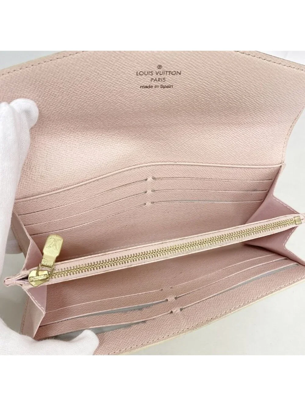 Louis Vuitton Wallet Damier Azur Summer Trunk Portefeuille Sarah White